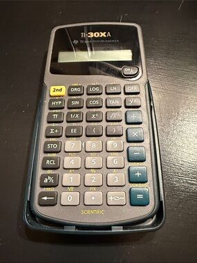 Texas Instruments TI-30XA Scientific Calculator - Blue and Gray